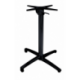 Pied de table rabattable Koné - époxy noir - hauteur 72 cm - 7 kg - plateau 70x70 cm
