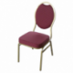 Chaise Matignon - or / revêtement bordeaux - hauteur assise 47 cm - 6,6 kg - 43x44x90 cm