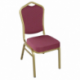Chaise Elysée - or / revêtement bordeaux - hauteur assise 47 cm - 5,5 kg - 46x45x93 cm