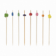 Pique bambou - décoré assortis - 12 cm