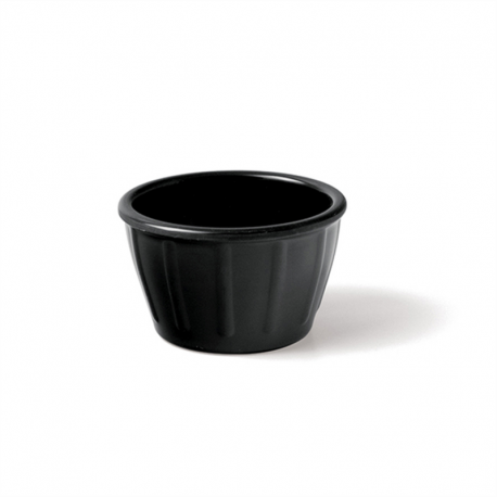 Pot à sauce mélamine noir - 6cl - Ø6,5x4 cm