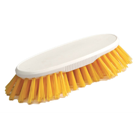 Brosse à main 21cm - jaune - 21x6x5 cm