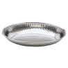 Corbeille ovale cannelée inox 26x18cm