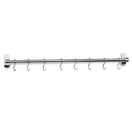 Penderie murale inox - 12 crochets