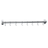 Penderie murale inox - 12 crochets