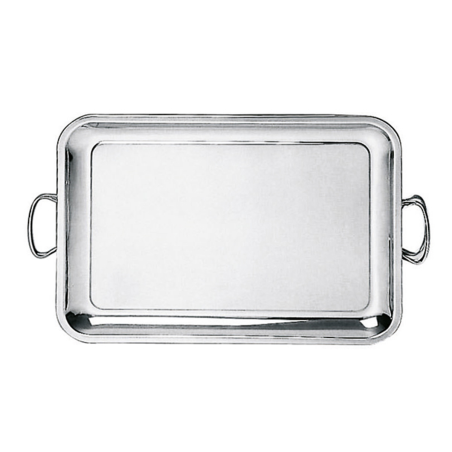 Plateau de service inox avec anses 45x31,5cm