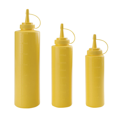 Flacon doseur sauce - 25 cl - jaune