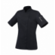 Veste de cuisine Unera manches courtes col. noir