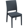 Chaise Florida - anthracite - 4 kg - hauteur assise 45 cm - 45x52x87 cm