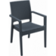 Fauteuil Ibiza - anthracite - 4,75 kg - hauteur assise 46 cm - 58x59x87 cm