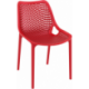 Chaise Air rouge polypropylène