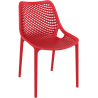 Chaise Air - rouge - 3,7 kg - hauteur assise 44 cm - 50x60x82 cm