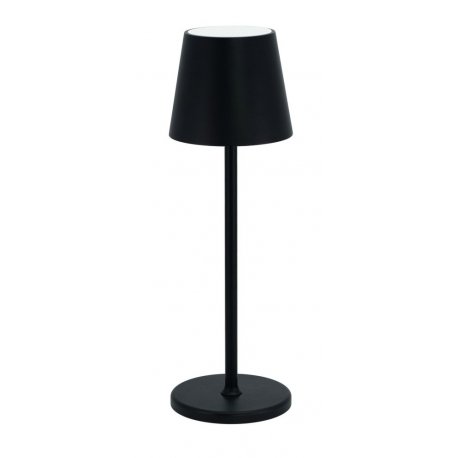 Lampe Féline LED noire - Ø11x38 cm