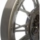 Horloge Méca en fer gris - avec 3 piles (AA LR6 non fournie) - Ø80x10 cm