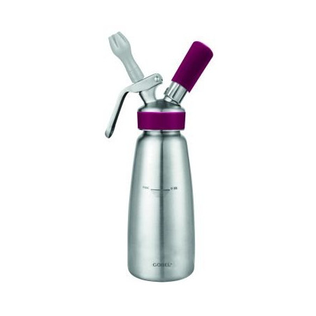 Siphon inox froid et chaud - jusqu'à 70° - 50 cl - 14x8,3x30 cm