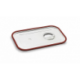 Couvercle étanche en silicone GN 1/3 plein pour bac gastronorme plein inox - 325x176 mm