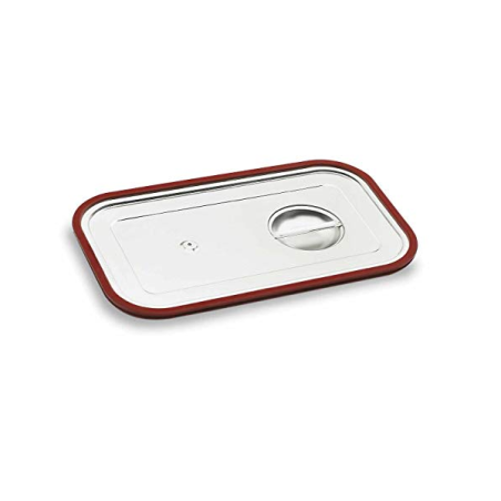 Couvercle étanche en silicone GN 1/3 plein pour bac gastronorme plein inox - 325x176 mm