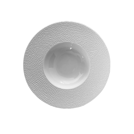 Assiette à dégustation Bulle 27cm col. Blanc