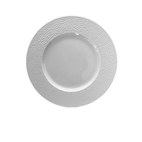 Assiette plate Bulle 27cm col. Blanc