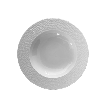 Assiette creuse Bulle 22cm col. Blanc