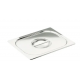 Couvercle inox avec poignée - pour bac gastronorme GN 2/1 plein