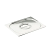 Couvercle inox avec poignée - pour bac gastronorme GN 2/1 plein