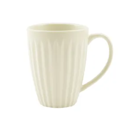 Tasse en porcelaine sans poignées 40 cl - blanc cassé