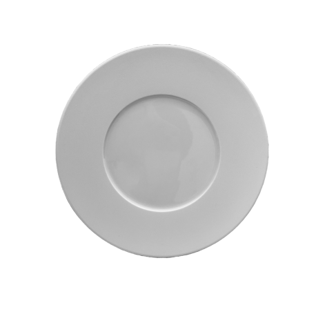 Assiette plate Velours 27cm col. Blanc