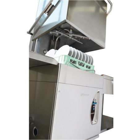 Lave-vaisselle à capot 015/24L-dy 80 casiers/h - 3 cycles de lavage 60/120/180 - 11,1kW