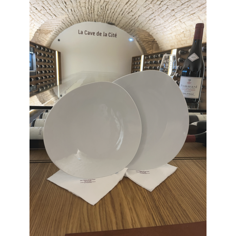 Assiette plate French Riviera 27cm col. Blanc