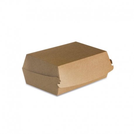 Boîte à burger en kraft brun - 23,7x13,5x7,5 mm