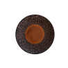Assiette à dessert Etna 21cm grès fond cuivre