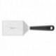 Spatule rigide large coudée - avec manche en polymère et lame inox - 15x8 cm