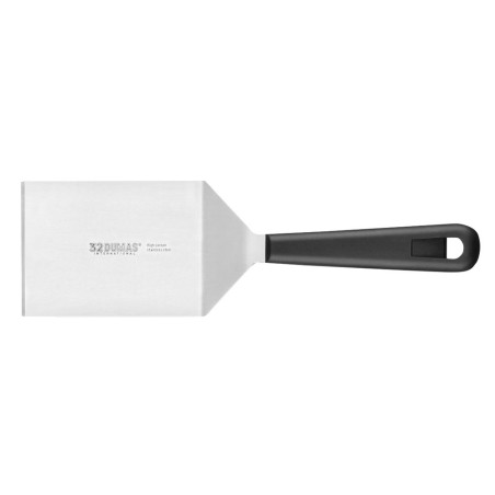 Spatule rigide large coudée - avec manche en polymère et lame inox - 15x8 cm