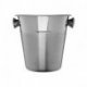 Seau à champagne en inox 18% - Ø21,8x21 cm