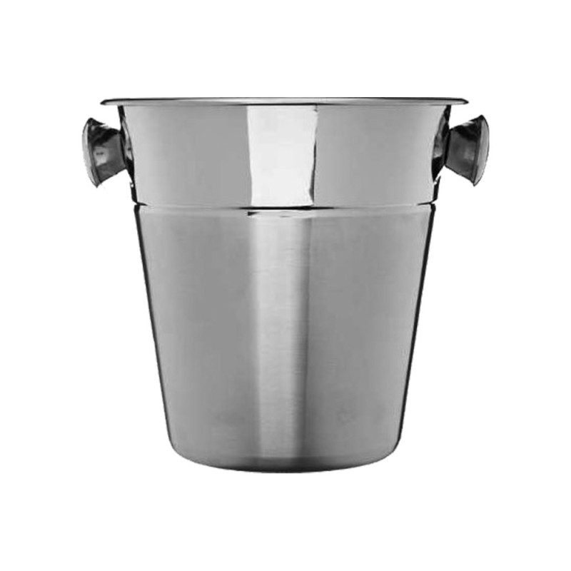 Seau à champagne en inox 18% - Ø21,8x21 cm