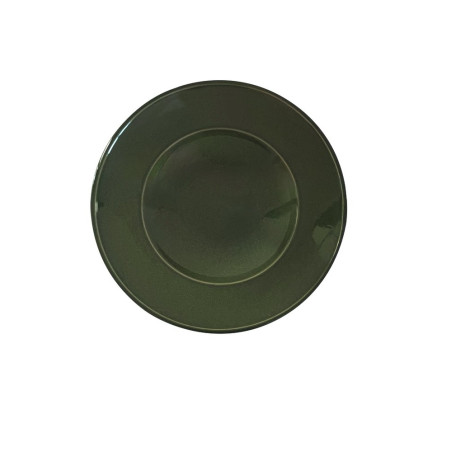 Assiette à pâtes Pont Japonais  - verte - 31cm