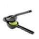 Presse citron aluminium noir - 7x21x5 cm