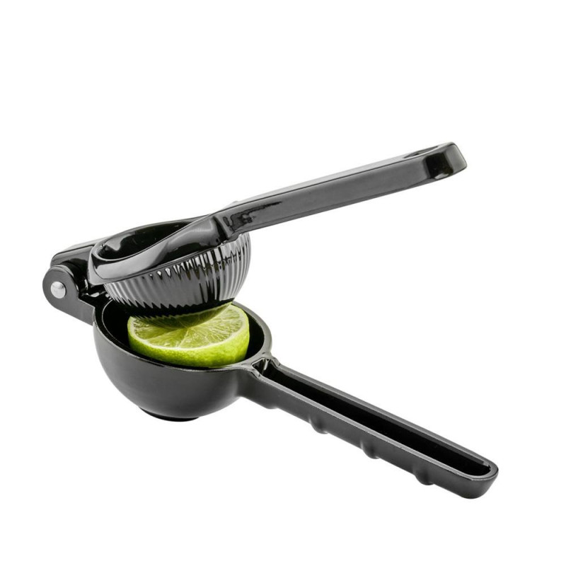 Presse citron aluminium noir - 7x21x5 cm