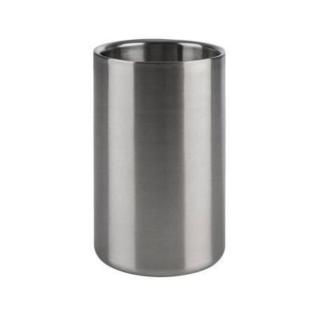 Rafraîchisseur de bouteille en inox mat - pour bouteille de 0,7 à 1,5L - 12x12X20 cm