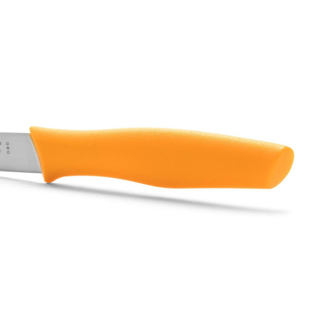 Couteau d'office lame lisse - Manche polypropylène orange - 10 cm
