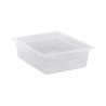 Bac plein polypropylène GN 1/2 - Ht 100 mm