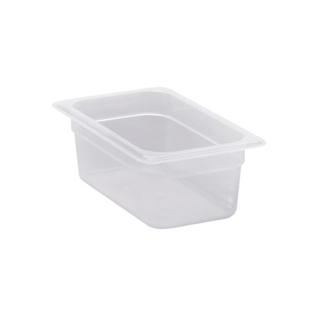 Bac plein polypropylène GN 1/4 - Ht 100 mm
