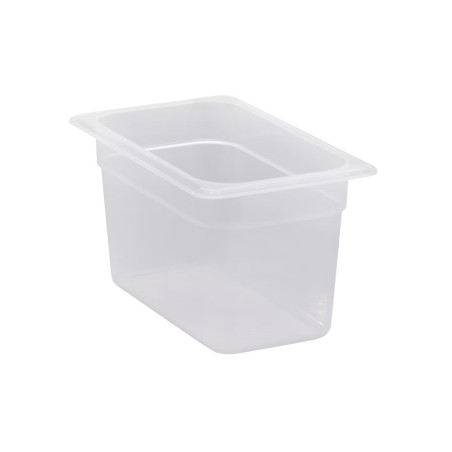 Bac plein polypropylène GN 1/4 - Ht 150 mm