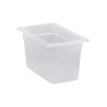 Bac plein polypropylène GN 1/4 - Ht 150 mm