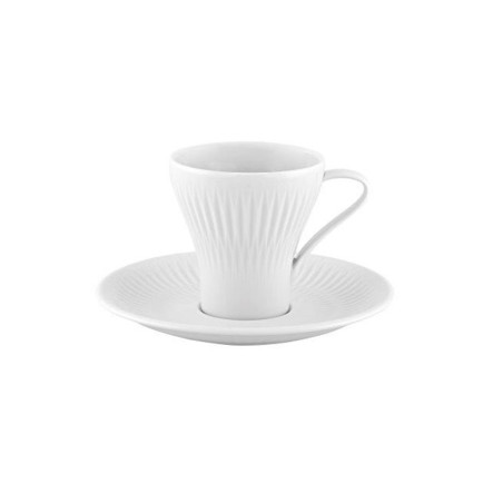 Tasse café + soucoupe Utopia - blanc - 10,6 cl