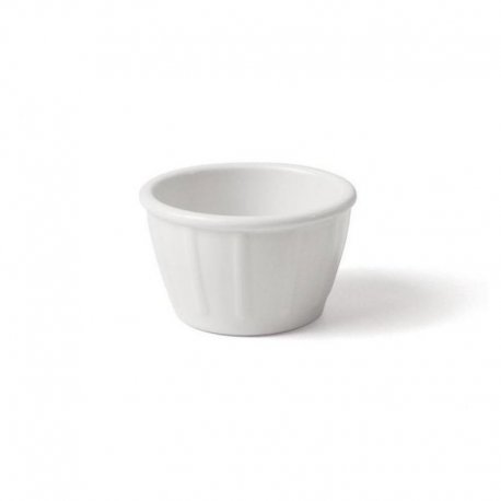Pot à sauce blanc - mélamine - 7 cl - Ø6,5x4 cm