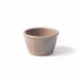 Pot à sauce taupe - mélamine - 7 cl - Ø6,5x4 cm