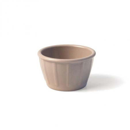 Pot à sauce taupe - mélamine - 7 cl - Ø6,5x4 cm