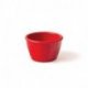 Pot à sauce rouge - mélamine - 7 cl - Ø6,5x4 cm